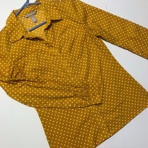 Mustard-colored collared shirt XSP
